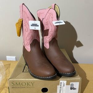 Smoky Mountain Boots in Brown and Pink